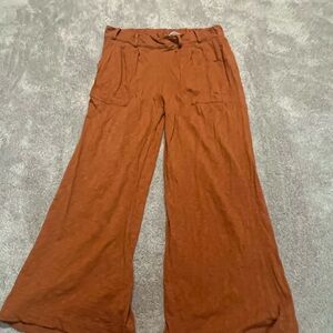 Women's Wide Leg Pants in Rust